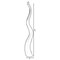 Tall Ceramic Black Animal Horn Floor Vase Elegant for Entryway Dining Living Room Decor Statement Piece with Distinctive Antler-Inspired Design Blending Contemporary Elegance and Nature-Inspired
